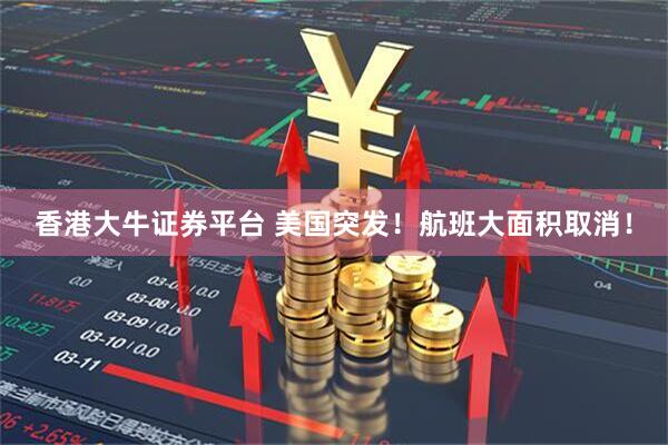 香港大牛证券平台 美国突发!航班大面积取消!